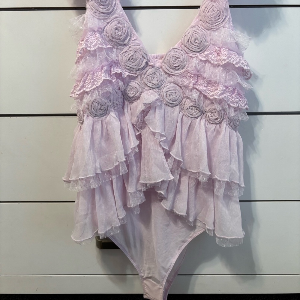 Free People All Dolled Up Bodysuit NWOT - Picture 5 of 8